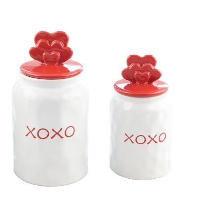 China High Quality Microwavable Black Color Tea Coffee Sugar Storage Jars Canisters Microwavable For Valentine's Day for sale