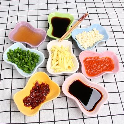 China Wholesale American Style Calabash Shape Ceramic Snakes Dish, Candy Dish Square Shape Ceramic Bowl for sale