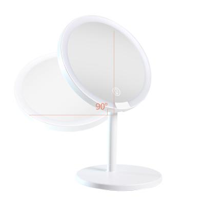 China 2022 New Custom LED Makeup Mirror with Lights USB Rechargeable for sale