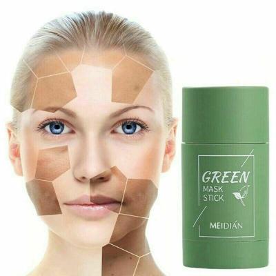 China 2021 NEW All Skin Moisturizer Types Green Tea/Eggplant Purifying Clay Stick Mask Oil Control Anti-acne Blackhead Remover Men Women for sale