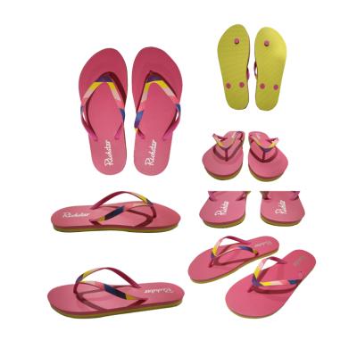 China Printed 2020 Summer Beach Glitter PVC Strap Outdoor Rubber Cheap Wholesale Flip Flops Flip Flops for sale