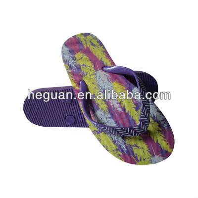 China Flip Flops 2013 New Good Sale Cheap Mens Flip Flops with Printing Pattern Insole and Upper (HG13015-1 for sale