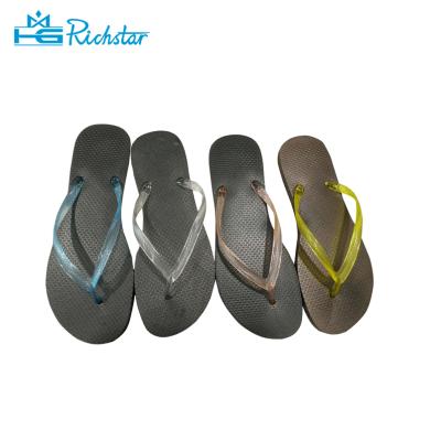 China Flip Flops Women Freeze Transparent PVC Sandals PVC Straps Flip Flop For Women for sale