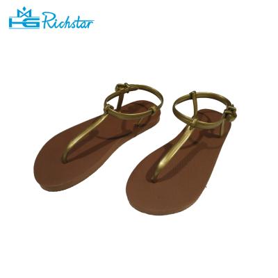 China Printed Wedding Flip Flops Women Slipper Sandals For PVC Strap Upper for sale