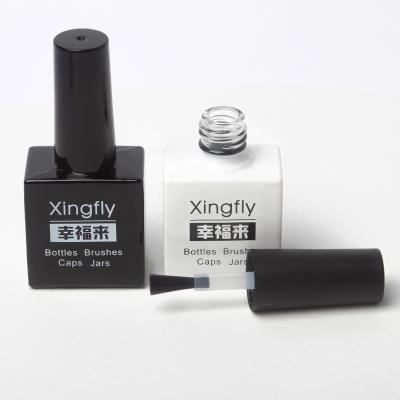 China 10ml Empty UV Gel Polish Bottle Cosmetic And Nail Polish Bottle With Cap And Brush for sale