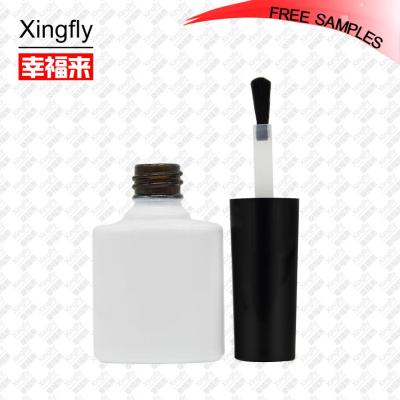 China Other New Xingfly Shape 8ml Glass Bottle Cosmetic Jars Gel Nail Polish Bottle Cap And Nail Plastic Brush for sale