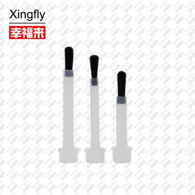 China Drop Brush Guangzhou Xingfly Nail Polish Glue Brush Dupont Brush With White And Black Hair for sale