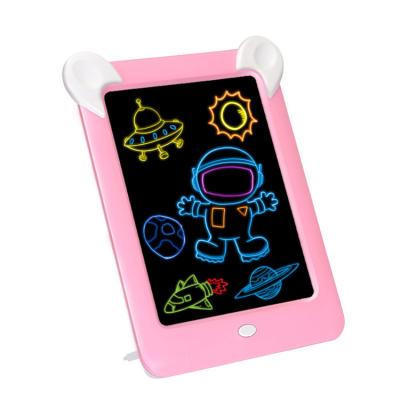 China Plastic Educational Toys For Children 3D Magic Drawing Board With Light Girls And Boys Board Toys LED Protective Toy for sale