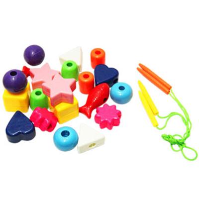 China ABS Environmental Plastic DIY Child's Creative Plastic Stringing Bead Toy With Whole Accessory Set for sale