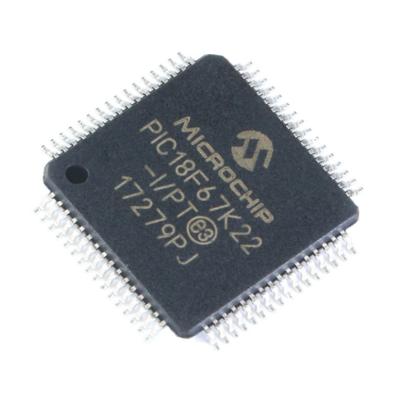 China / PIC18F67K22-I/PT PIC18F67K22-I TQFP-64 embedded new and original 8-bit microcontroller for sale