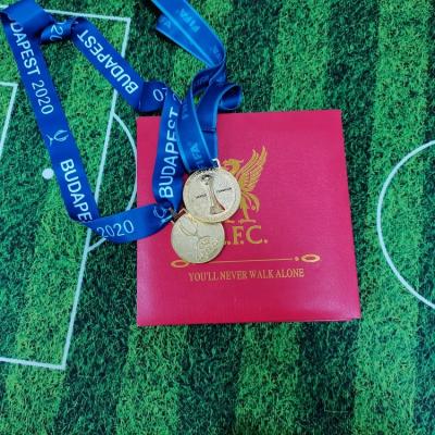 China Custom Collector Metal Soccer Medal Gold Silver Award Soccer Medals Craft Boxed for sale