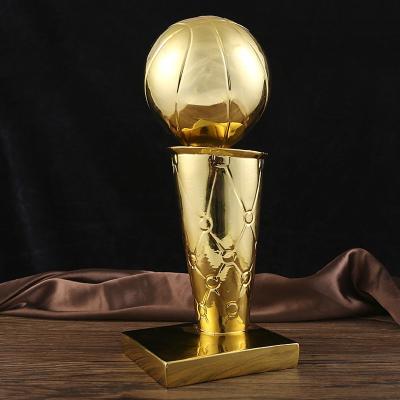 China Football Fan The Factory Price Resin Sports Gold Craft Award Souvenir 45cm NBA Champions Trophy for sale