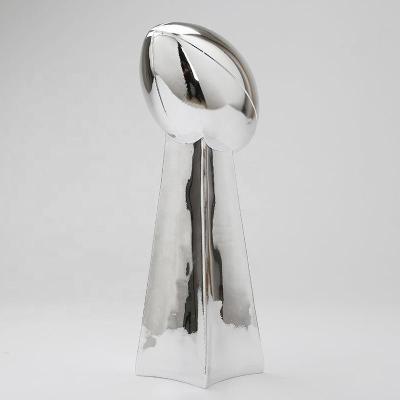 China Football Fan 24cm Super Bowl Trophy Vince Lombardi Trophy Sport Resin Craft Trophies for sale