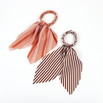 China Soft Fashionable Hair Decoration Polyester Scarf Scrunchy Hair Accessories for sale