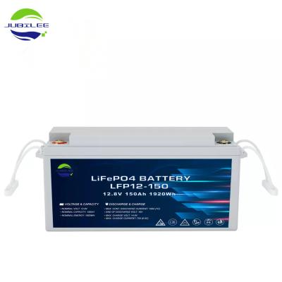 China Best Factory Seller Solar/Golf cart/RV/Marine/Yacht/Motorcycle/Robot 12v 12.8v 100ah 150ah 200ah Lifepo4 Lithium RV Battery 150A for sale