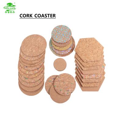 China Sustainable Eco Friendly Cork Coaster OEM Customized Printing Laser Logo Wall Floor Office Cork Board Mouse Pad Pads for sale