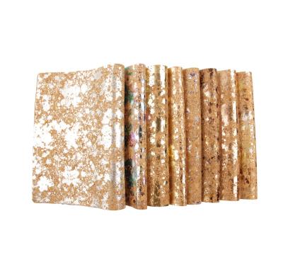 China 45*30CM Anti-rust Cork Fabric Leather Silver Gilding Foil For Cosmetic Bags Furniture Wallet Purse Belt Wallpaper for sale