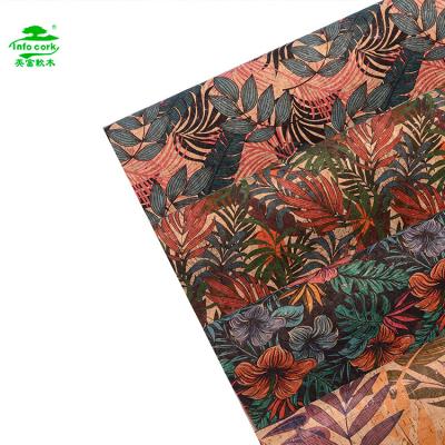 China Anti-Mildew Customized PU Eco-Friendly Natural Cork Fabric Materials for sale