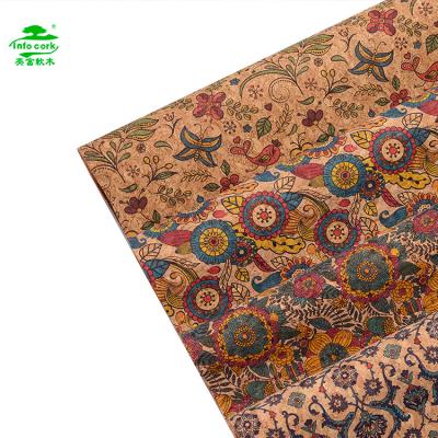 China Natural Synthetic Leather Abrasion-Resistant Cork Fabric Anti-Must Factory Supply for sale