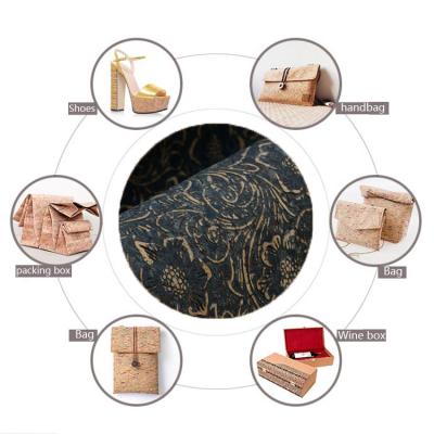 China Anti-Must Portugal Cork Leather Factory Embossed Cork Fabric for sale