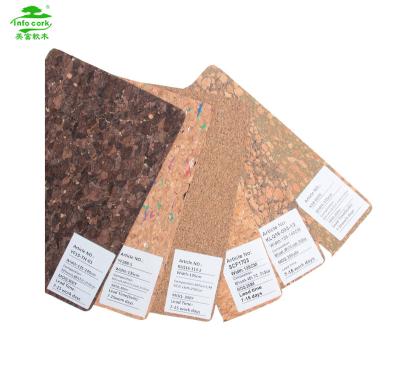 China Anti-rust ready to ship cork material leather burnout dotted natural cork fabric for phone case bags for sale