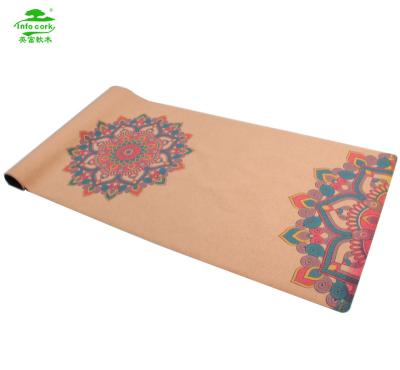 China Anti-rust factory direct natural cork yoga mat with natural rubber mat for Pilates OEM eco-friendly logo for sale