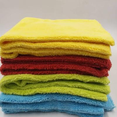 China Detailing Microfiber Fleece Plush Fleece Towels Micro Viable Car Wash Polishing Coral Towel For Car Cleaning for sale