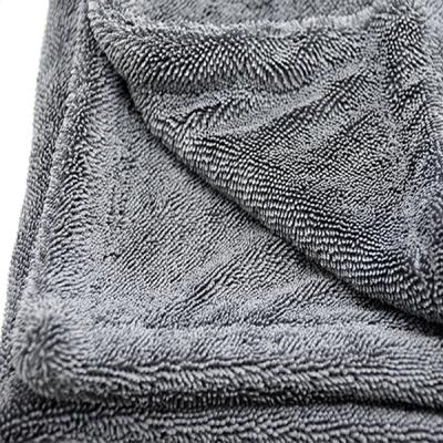 China Viable Double Sided Twisted Loop Microfiber Towel Car Wash Microfiber Twist Auto Detailing Drying Towel For Cars for sale