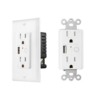 China USA WIFI standard residential/general purpose power outlet compatible with Google Home and Alexa for sale