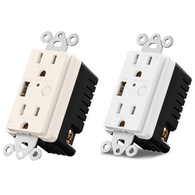 China Residential/Multi-Purpose Outlet and Smart Home WIFI Outlet with 5V 2.4A USB Port for sale