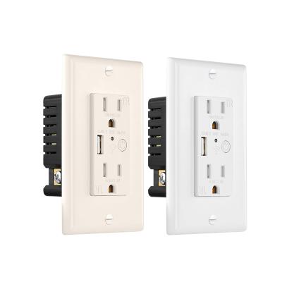 China Residential/General Purpose 110V-250V USA Standard Duplex WIFI Outlet With USB Port for sale