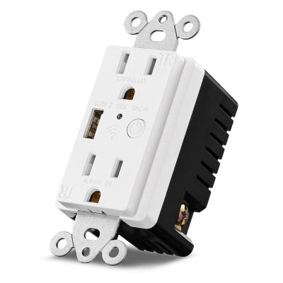 China Residential/Multi-Purpose OEM/ODM 125V 15A Smart Electrical Outlet with USB for sale