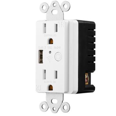 China Residential/General Purpose ETL Listed 125V-220V 15A Smart Home WIFI Wall Outlet for sale