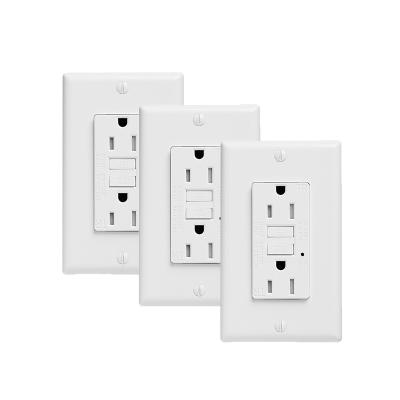 China Safty ETL Approved 220V 15A GFCI Wall Outlet Receptacle for sale