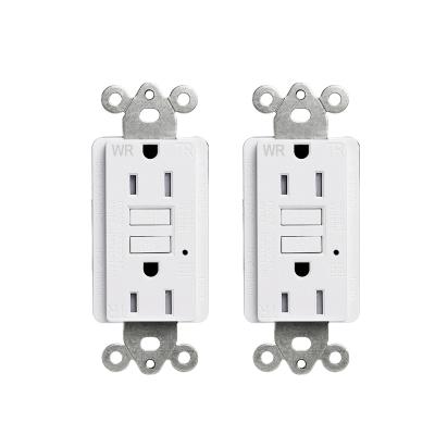 China Safty 125V 220V 15A 60Hz WR GFCI Self Test Wall Outlet for sale