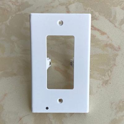 China Standard Size Smart Light PC Material Hooank USA Control Sensor Wall Plate with LED Night Lights for sale