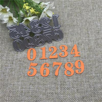 China China 1 Set 0-9 Numbers Background METAL CUTTING DIES Stencil Scrapbooking Photo Album Card DIY Paper Embossing Craft for sale