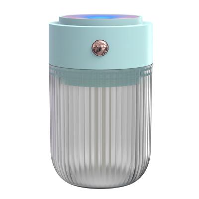 China 2021 High Quality Air Humidification+Light USB Rechargeable Home School Office Portable Humidifier Essential Oil Car Diffuser China for sale