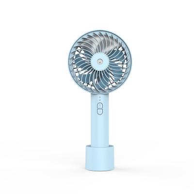 China Portable Summer 2 in 1 USB Rechargeable Air Cooling Fan with Ultrasonic Humidifier with Mist Fan Water Jet Tabletop Fan for sale