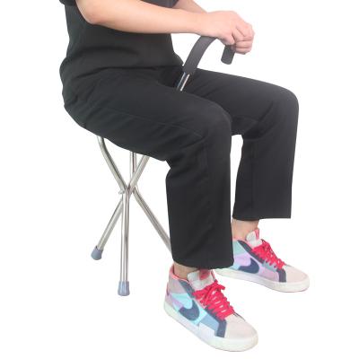 China Convenient Hot Selling Crutches Chair Walking Stick With Seat Aluminum Alloy Walking Stick With Chair for sale