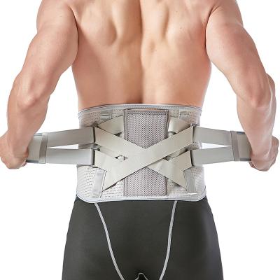 China Durable Medical Adjustable Breathable Waist Support Band Metal Pain Relief Brace Waist Support Lumbar Working Belt for sale