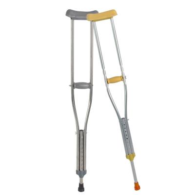 China Aluminum Adjustable Height Canes Elbow Medical Telescopic Walking Armpit Crutches For Disabled for sale