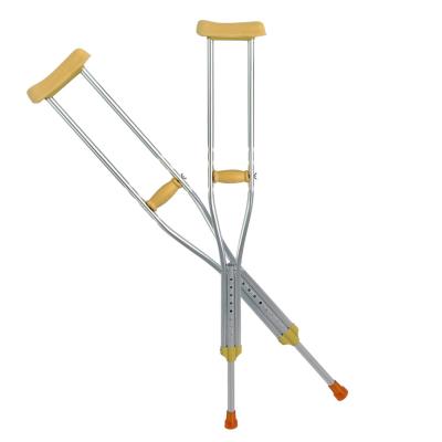 China Wholesale Aluminum Alloy Walking Stick Adjustable Medical Orthopedic Armpit Walking Stick Crutches for sale