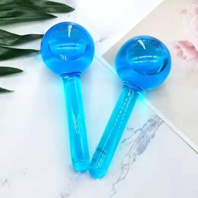 China Anti-Puffiness Skin Care Cooling Magic Ice Globe Roller For Face Massager Pink Facial Ice Globes For Facial Massages for sale