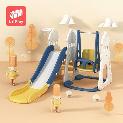 China Lzplay 1 MOQ PE Factory Direct Sales E-commerce Hot Sale C-HT093 Kids Slides for sale