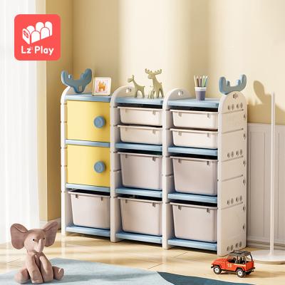 China Sustainable& Environmentally& Friendly Simple Installation Lzplay 1 MOQ Factory Direct Sales E-commerce Hot Sale C-KC080 Kids Cabinet for sale