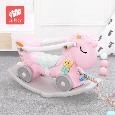 China Ride On Toy Hot Selling Rocking Horse Plastic Animal Toys Walker Ride On Eco-Friendly Children Educational Toys Gifts for sale