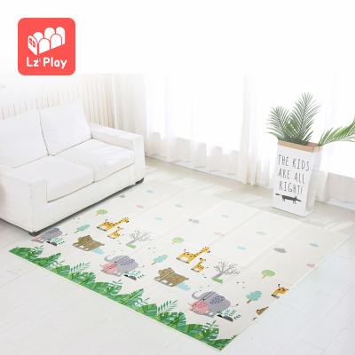 China LZplay Large Double Side Educational Soft Waterproof Toy Xpe Kids Cartoon XPE Foam Colorful Foldable Alphabet Playmat for sale