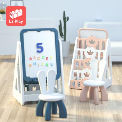 China LZplay Adjustable High Quality Children's Shelf (Size) Baby Toy Shelf Plastic Children's Bookcase for sale