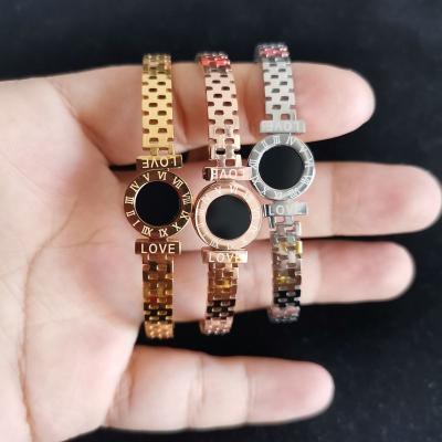 China NANA real casual/sporty high quality thicker 18k gold plated stainless steel lady bracelets, fashion watch straps for sale